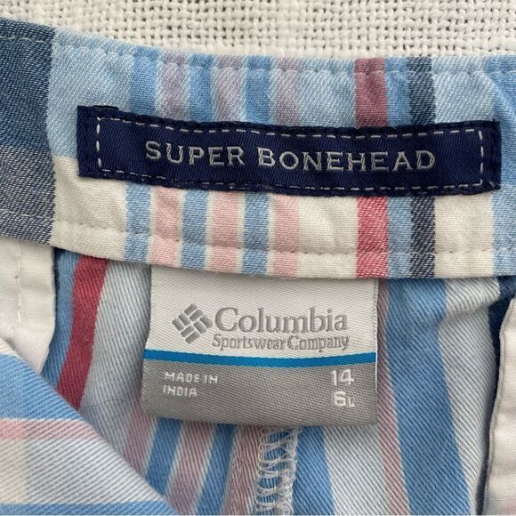Columbia Super Bonehead Shorts Performance Fishing Gear Madras SZ 14 - Picture 10 of 14